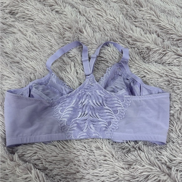 Plus Size Glamorise Full Figure Front-Closure T-Back WonderWire Underwire Bra - Picture 10 of 12